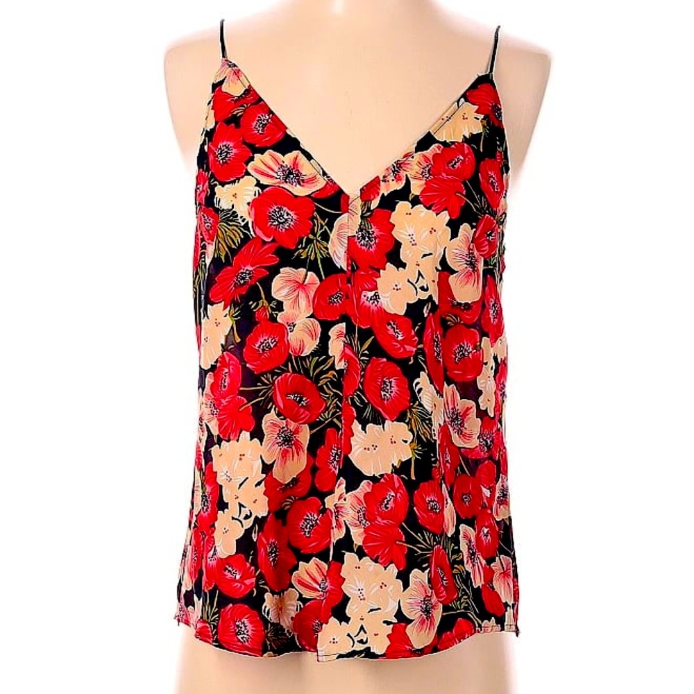 Reformed Double V Floral Cami, XS